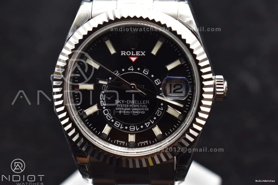 Skydweller SS 1105 Edition on A23J Oyster SS Best Dial Premium Noob Black Bracelet 0505